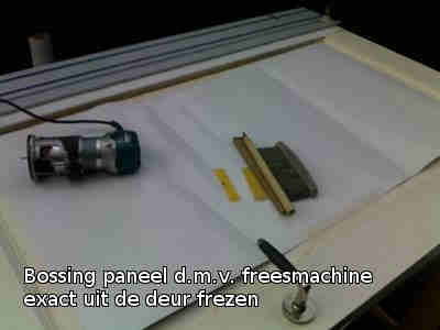 uitfrezen bossing paneel